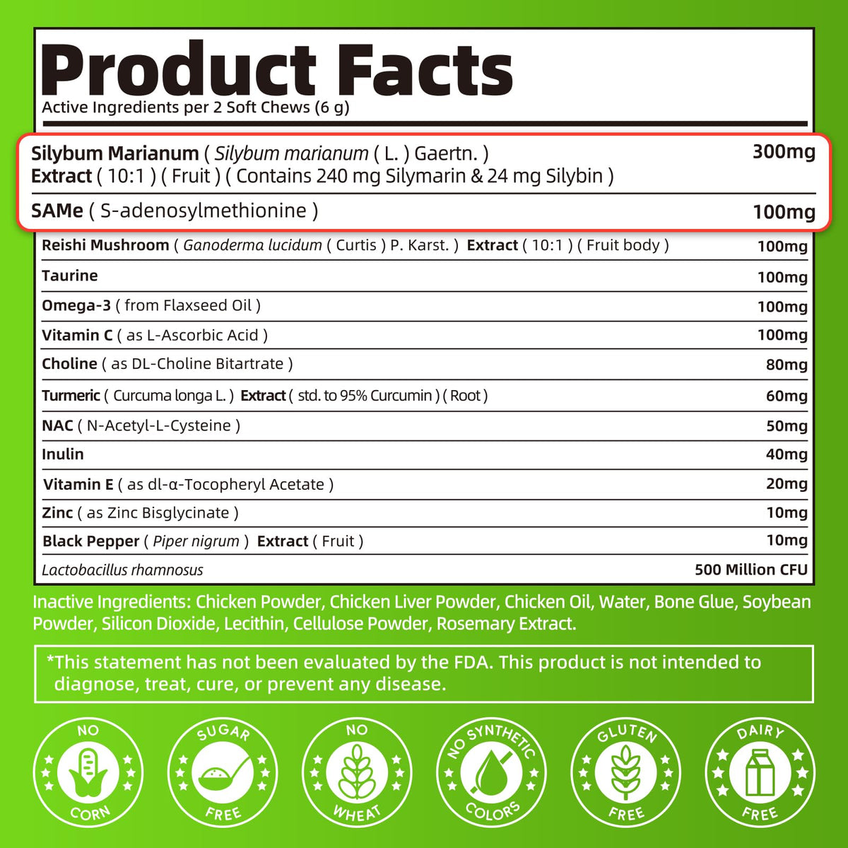 Dog Liver Support Chews with Milk Thistle A747