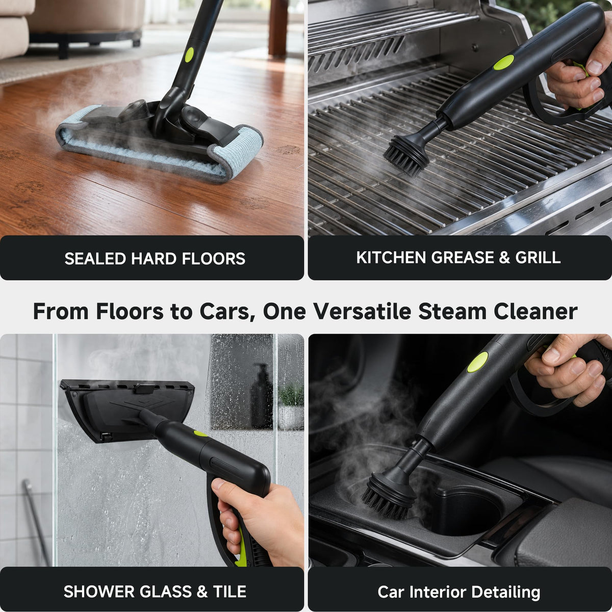 1500W High Pressure Steam Cleaner with 22 Accessories S24142