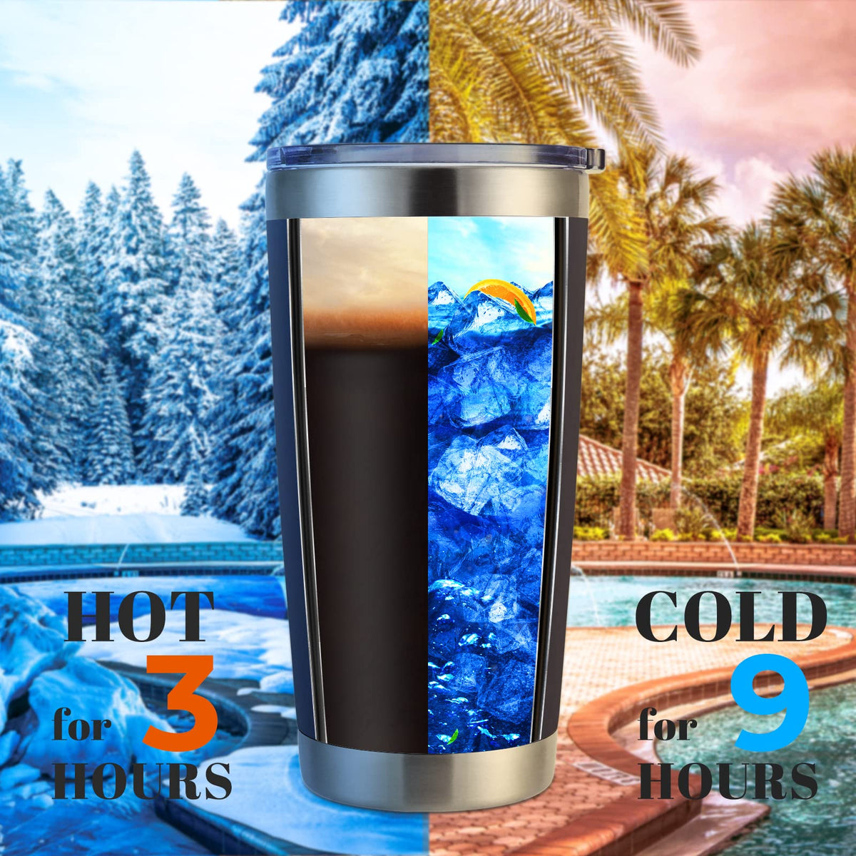 20oz Stainless Steel Insulated Tumbler with Lid M347219