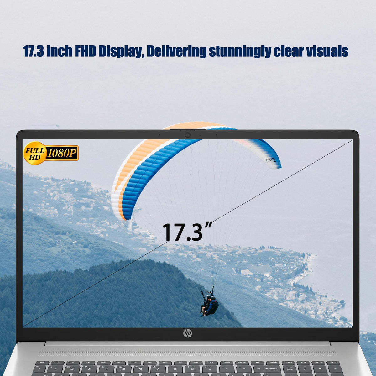 17.3" FHD Laptop, 16GB RAM, 1TB SSD, AMD Ryzen 5, Windows 11 Home, Silver S265437