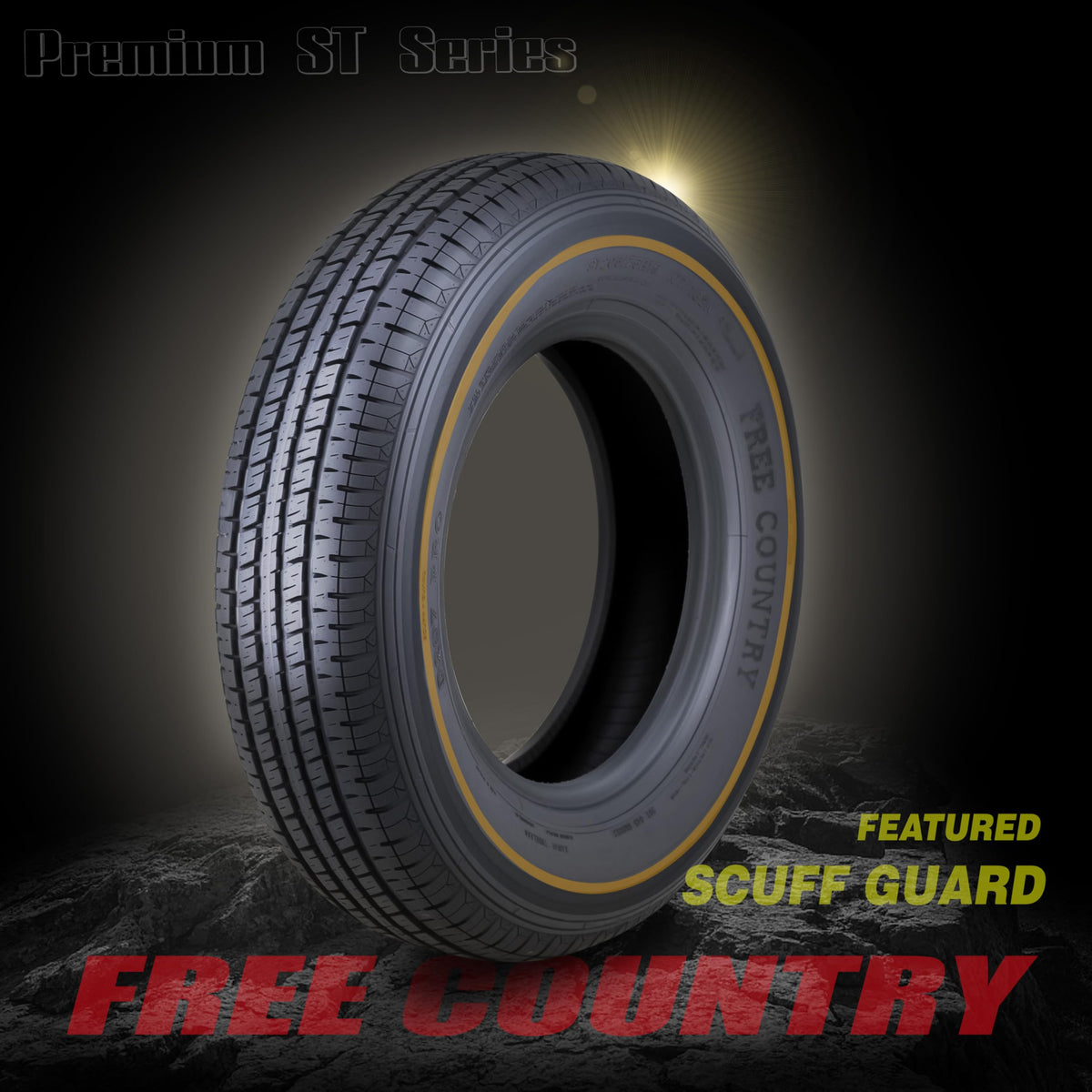 4 Premium Trailer Tire ST205/75R15 8PR LRD 107N O60291