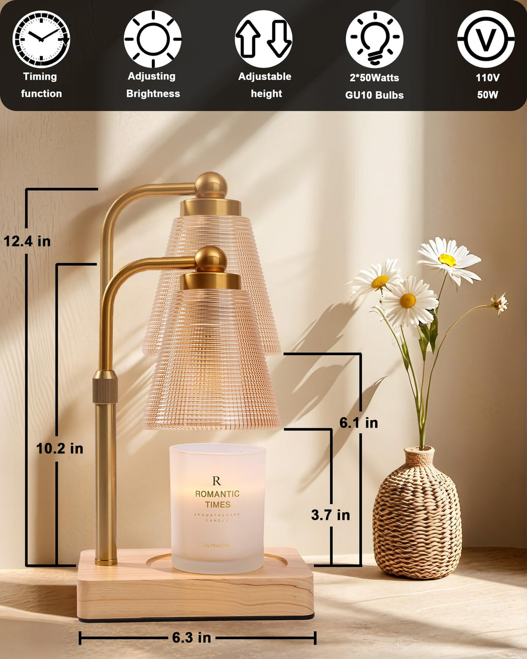 Candle Warmer Lamp with Timer W213