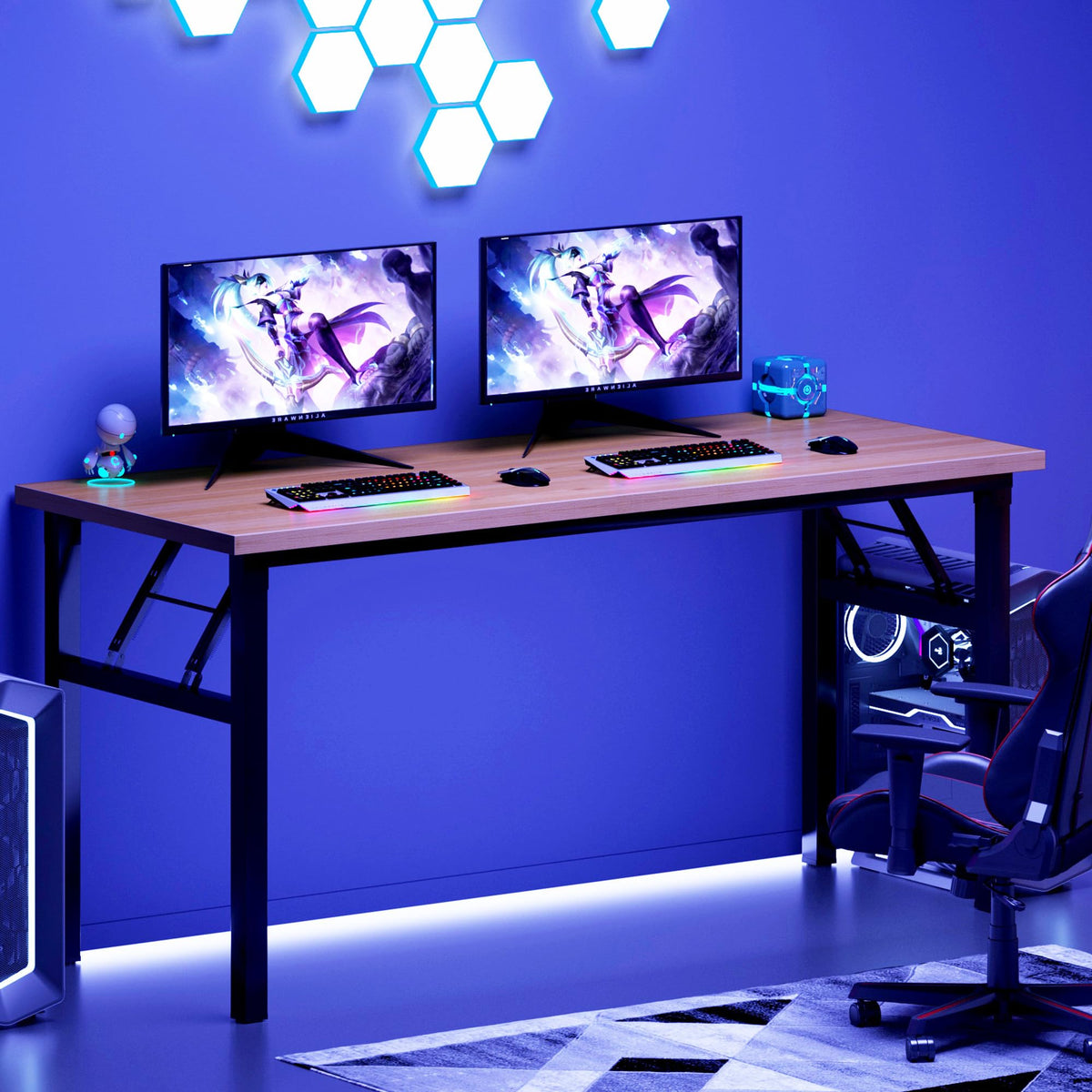 54.3 Inch Folding Computer Desk H181