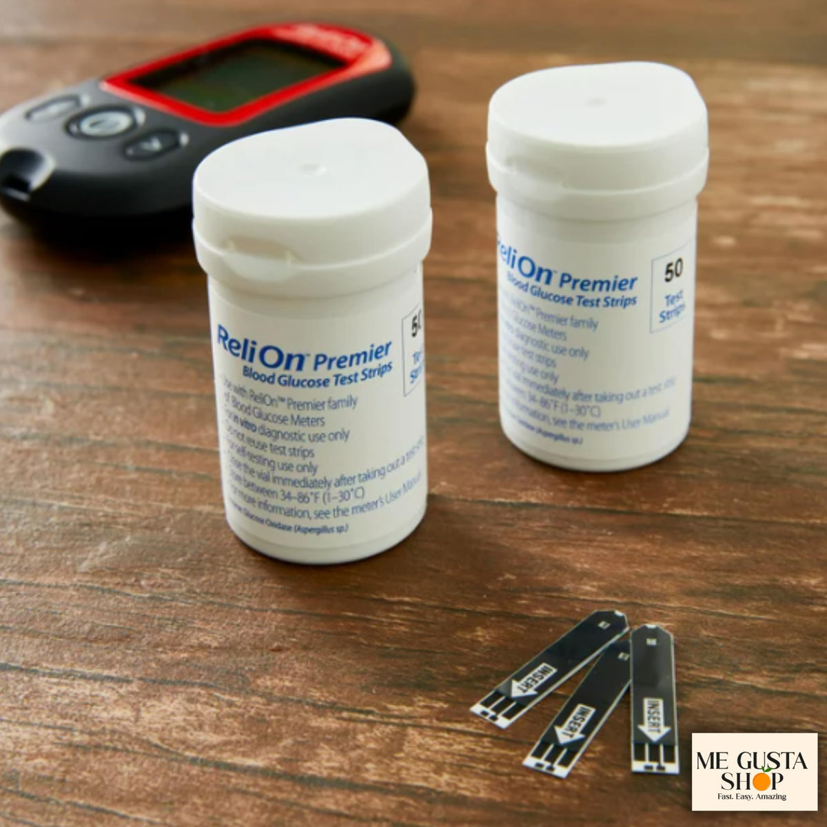Blood Glucose Test Strips 100 Count with Lancets 100 Count Y8993