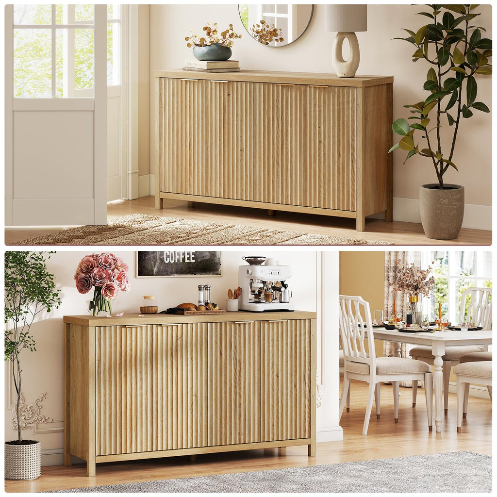 56" Golden Oak Buffet Cabinet G622085