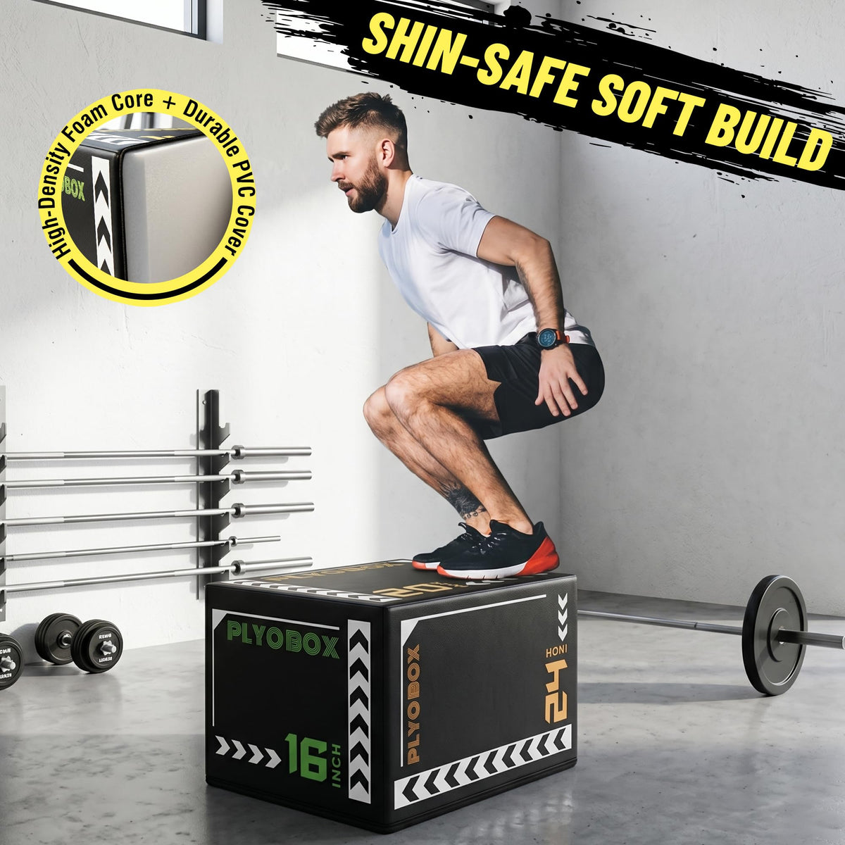 3-in-1 Foam Plyometric Jump Box B76921