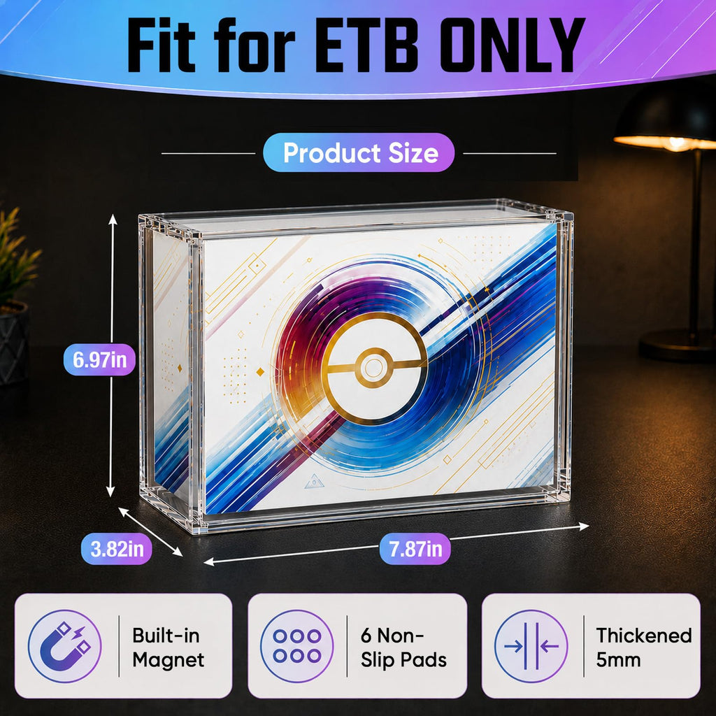 Acrylic Display Case with 6 Magnets Stackable J6144