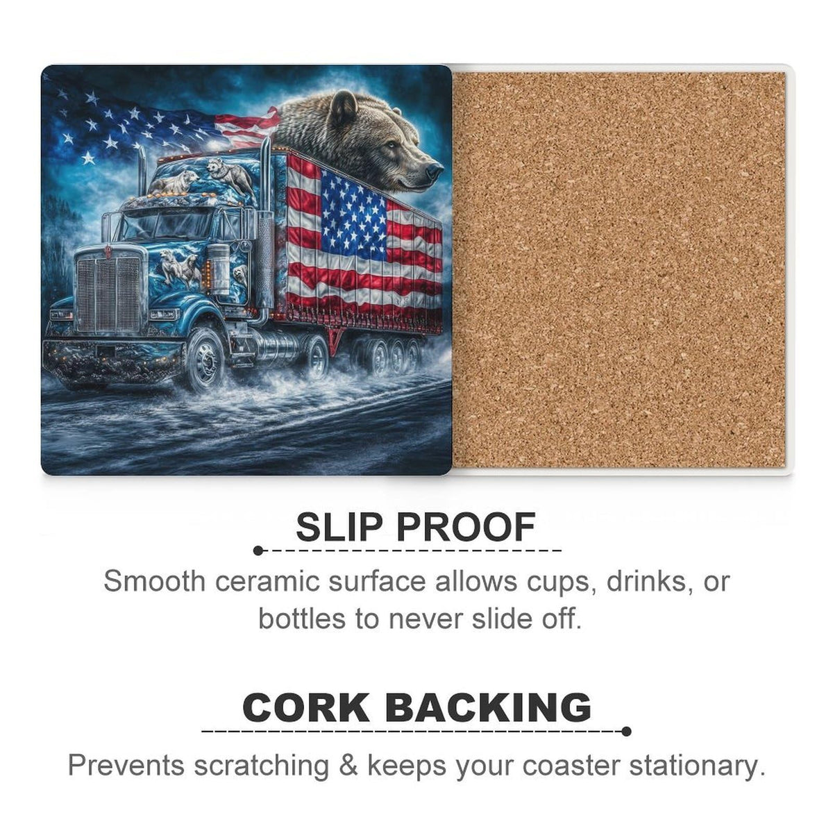 Ceramic Coasters Set D65541