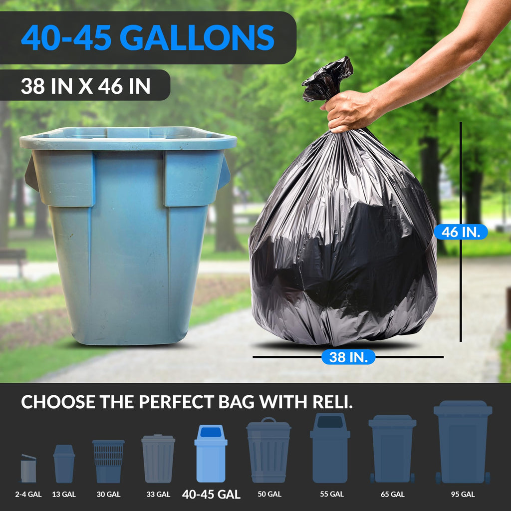 40 to 45 Gallon Heavy Duty Trash Bags B527