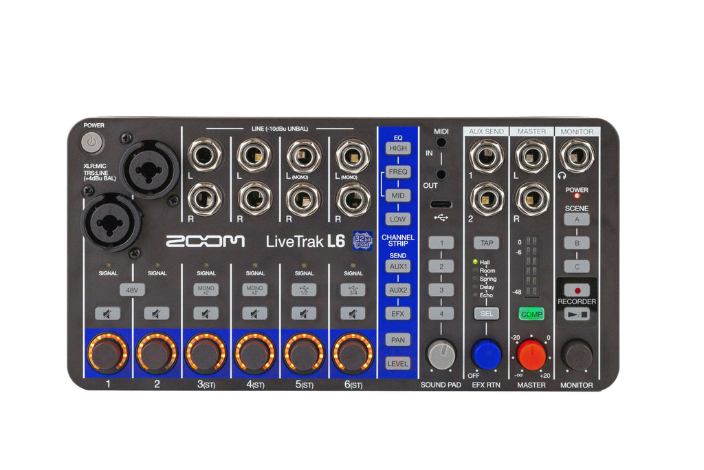LiveTrak L6 Mixer/Recorder C6832