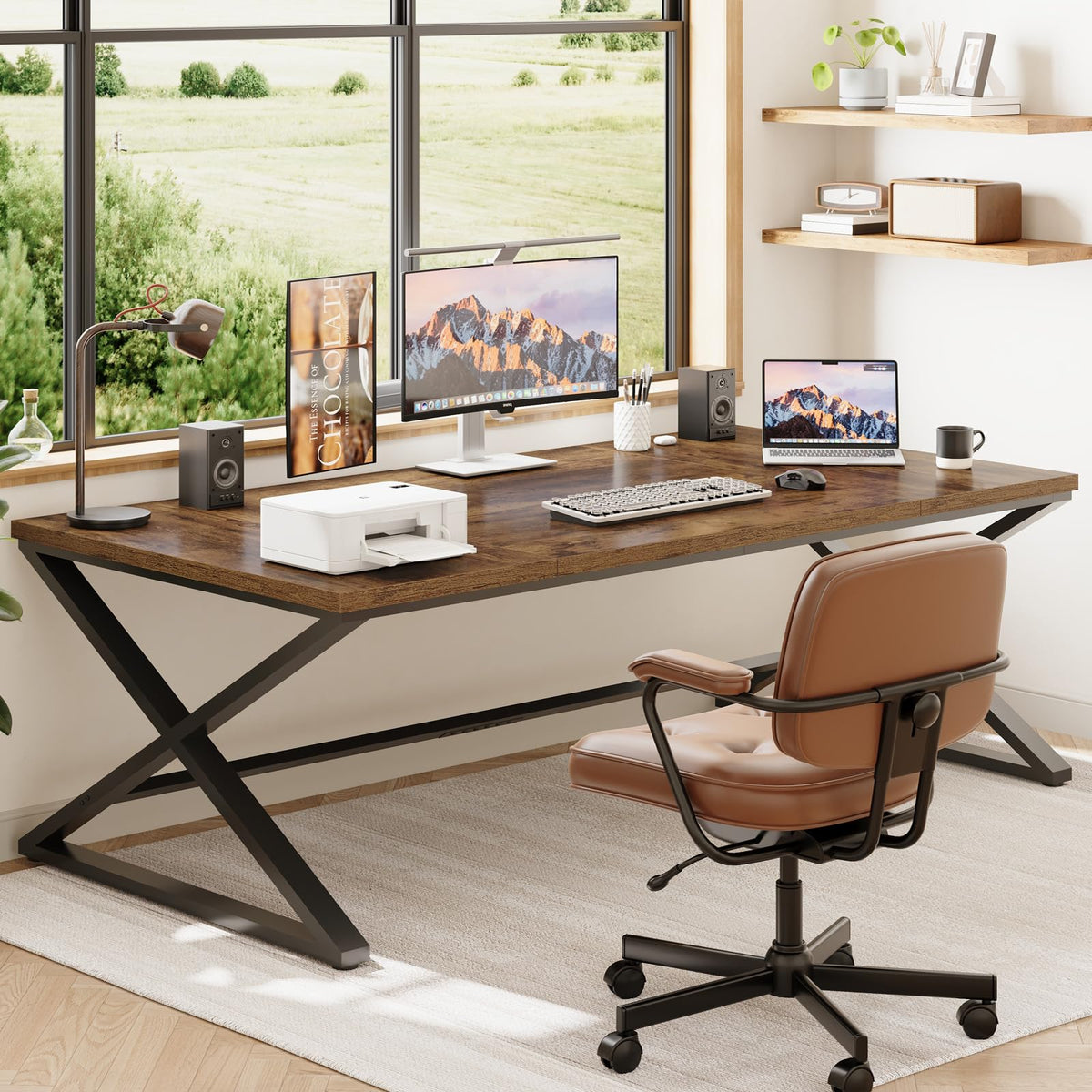 78.7" Extra Long Computer Desk B153886