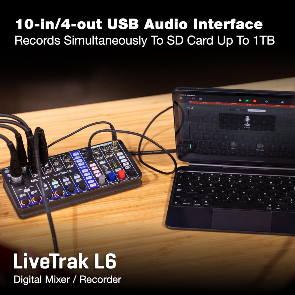 LiveTrak L6 Mixer/Recorder C6832