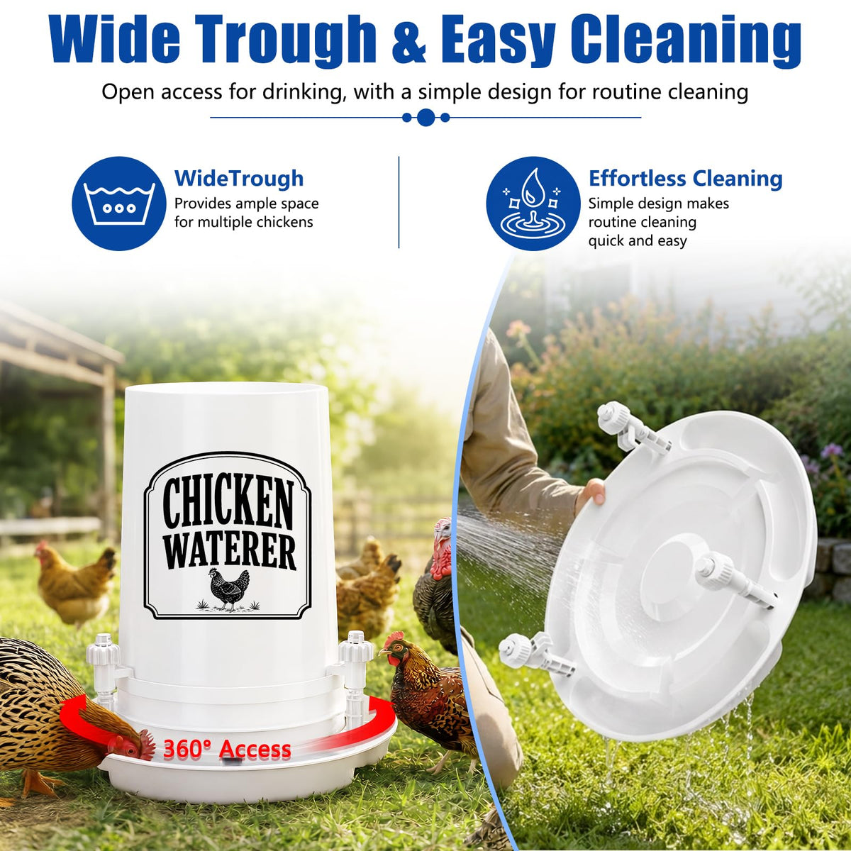 Chicken Waterer for 5 Gallon Bucket T8848