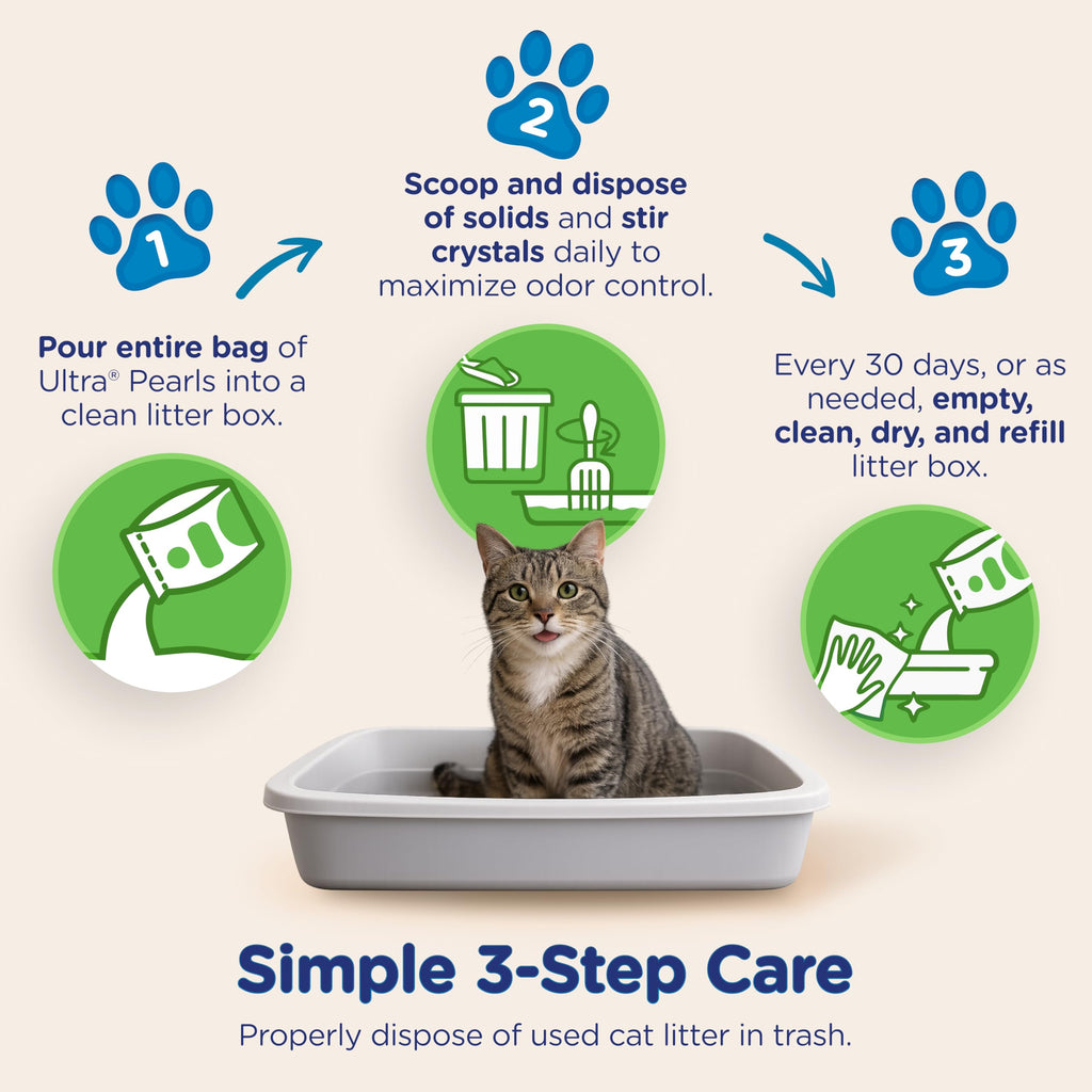 Cat Litter - 99.9% Dust Free, Low Tracking, Fragrance Free - 5 Lbs H46887