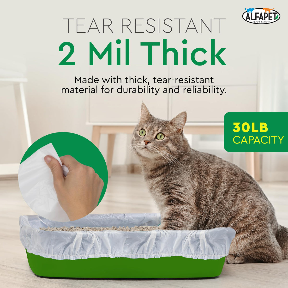 Elastic Cat Litter Box Liners, 13 Count Super Jumbo K5121