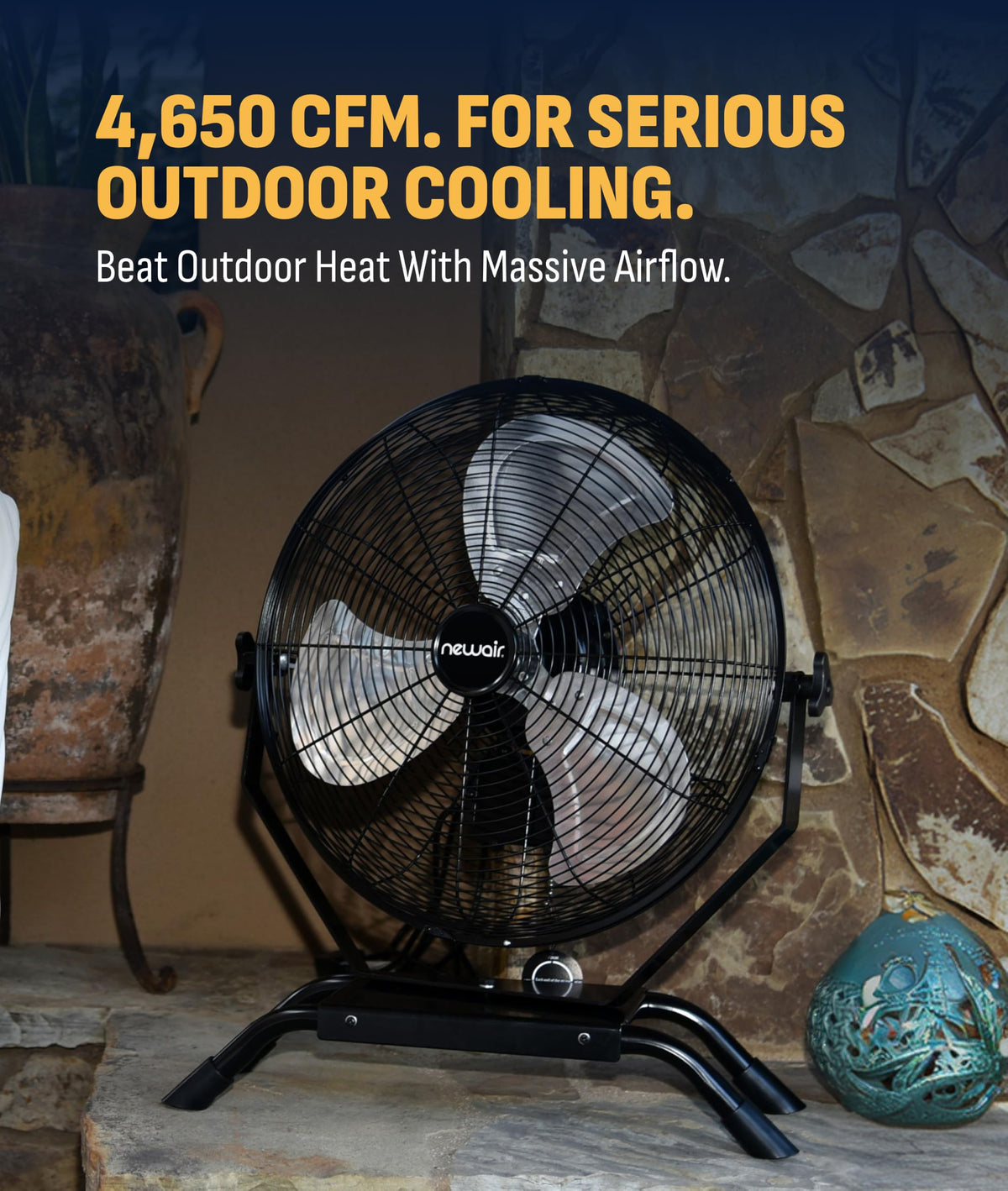20" Outdoor Wall Mount Fan J124