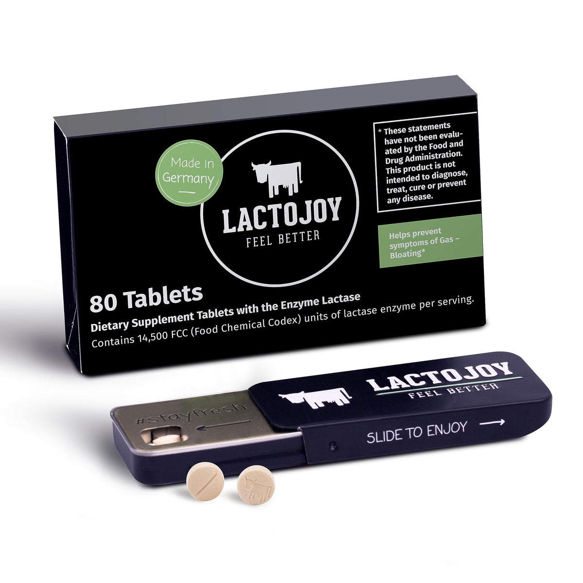 Lactase Pills 14,500 I 80 Pieces Lactase Enzymes X264