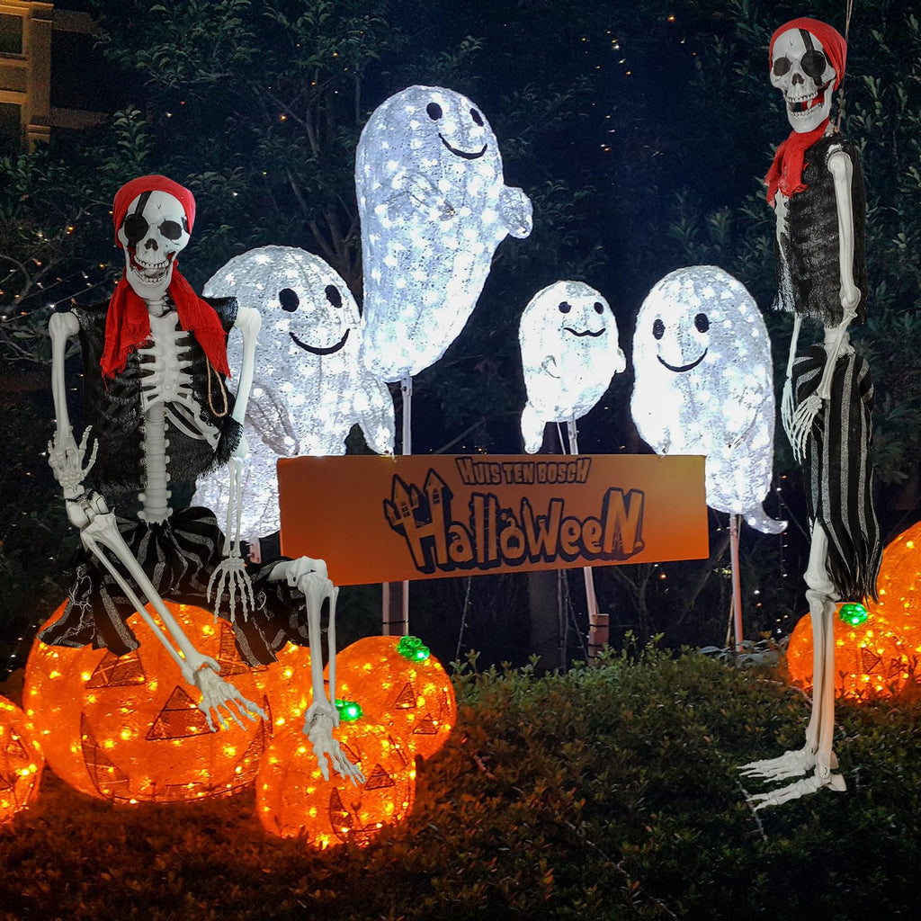 Life Size Pirate Skeleton with Movable Joints R182396