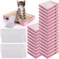60 Pcs Disposable Cat Litter Boxes with Scoops J5904