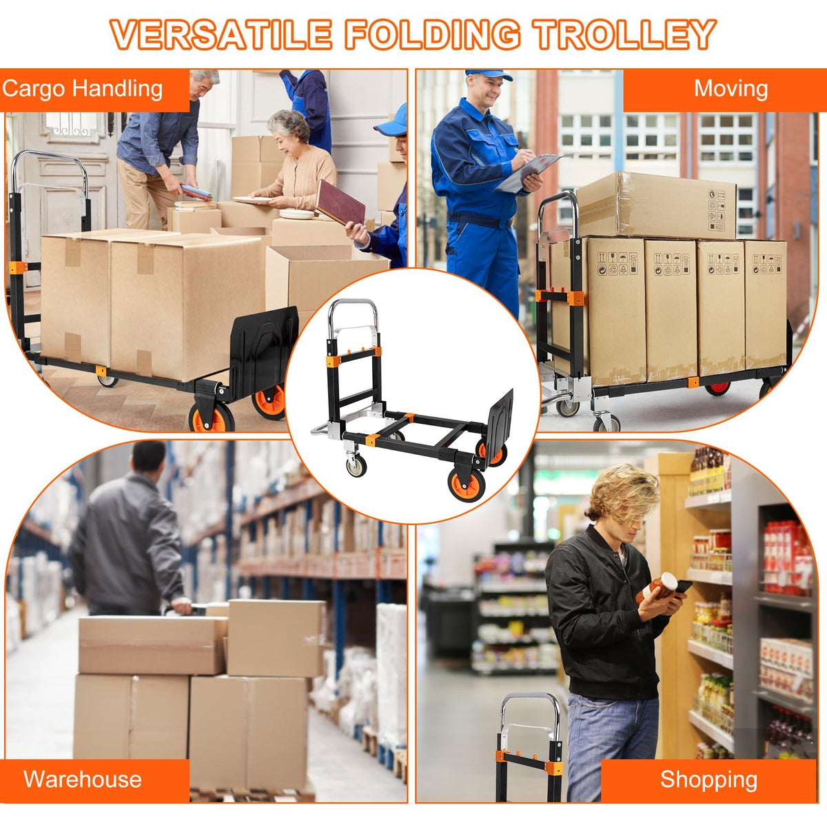 3-in-1 Folding Hand Truck Dolly P40744
