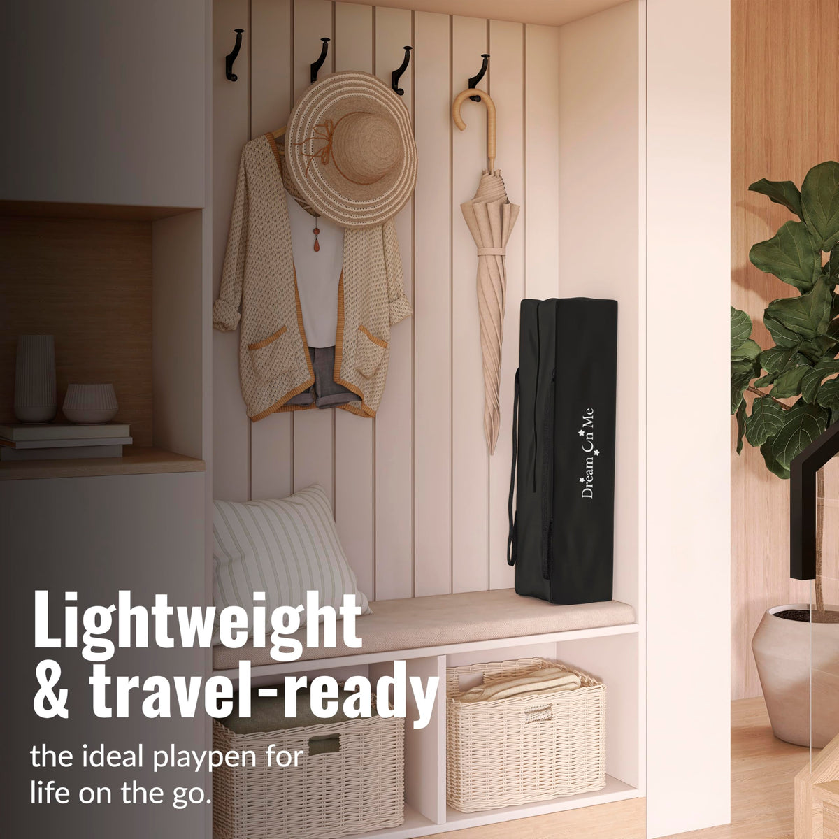 Portable Playard with Carry Bag, Black B7344