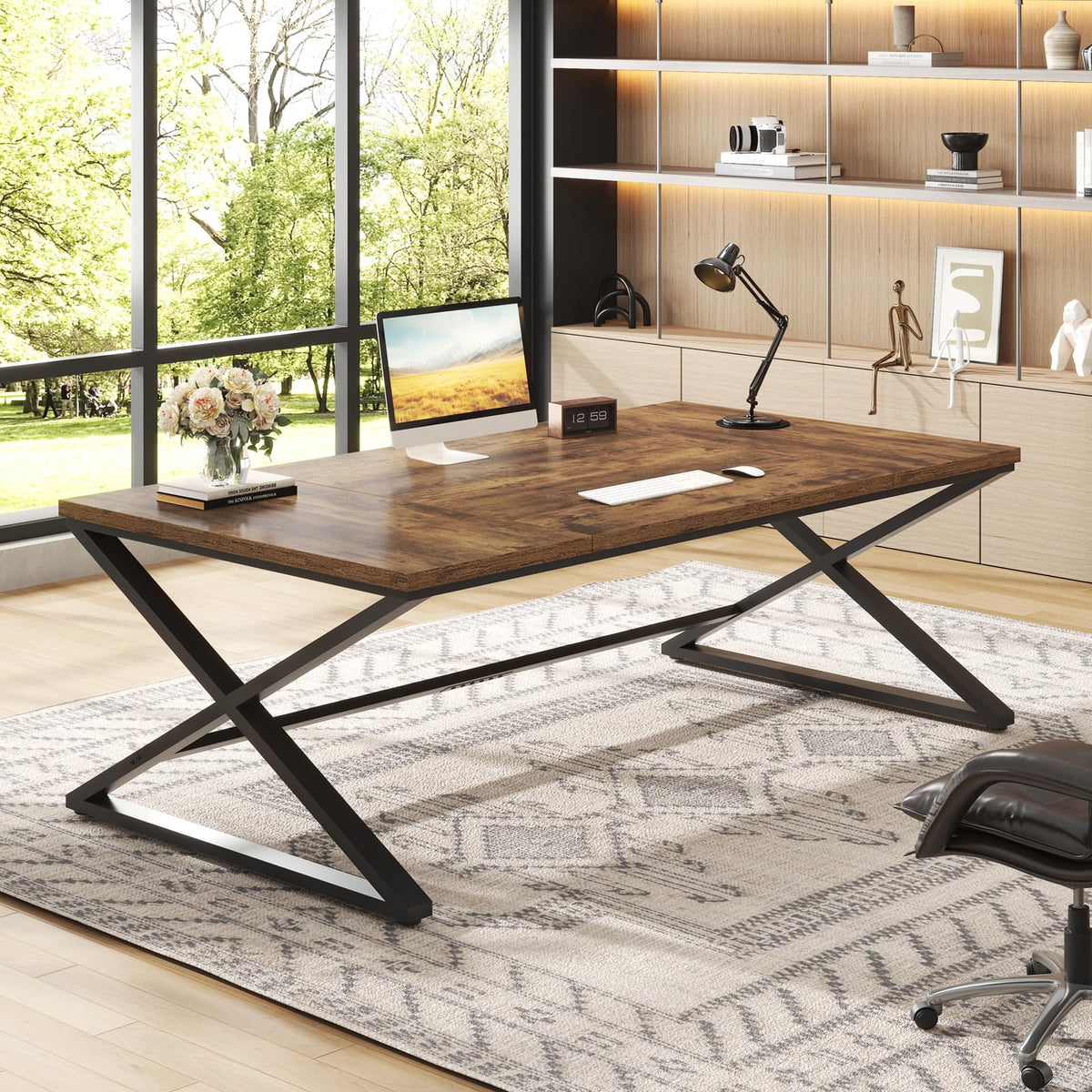 78.7" Extra Long Computer Desk B153886