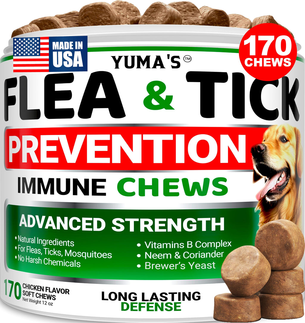 Natural Oral Flea and Tick Prevention for Dogs, 170 Chews G87614