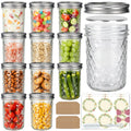 16oz Wide Mouth Mason Jars with Airtight Lids X1696