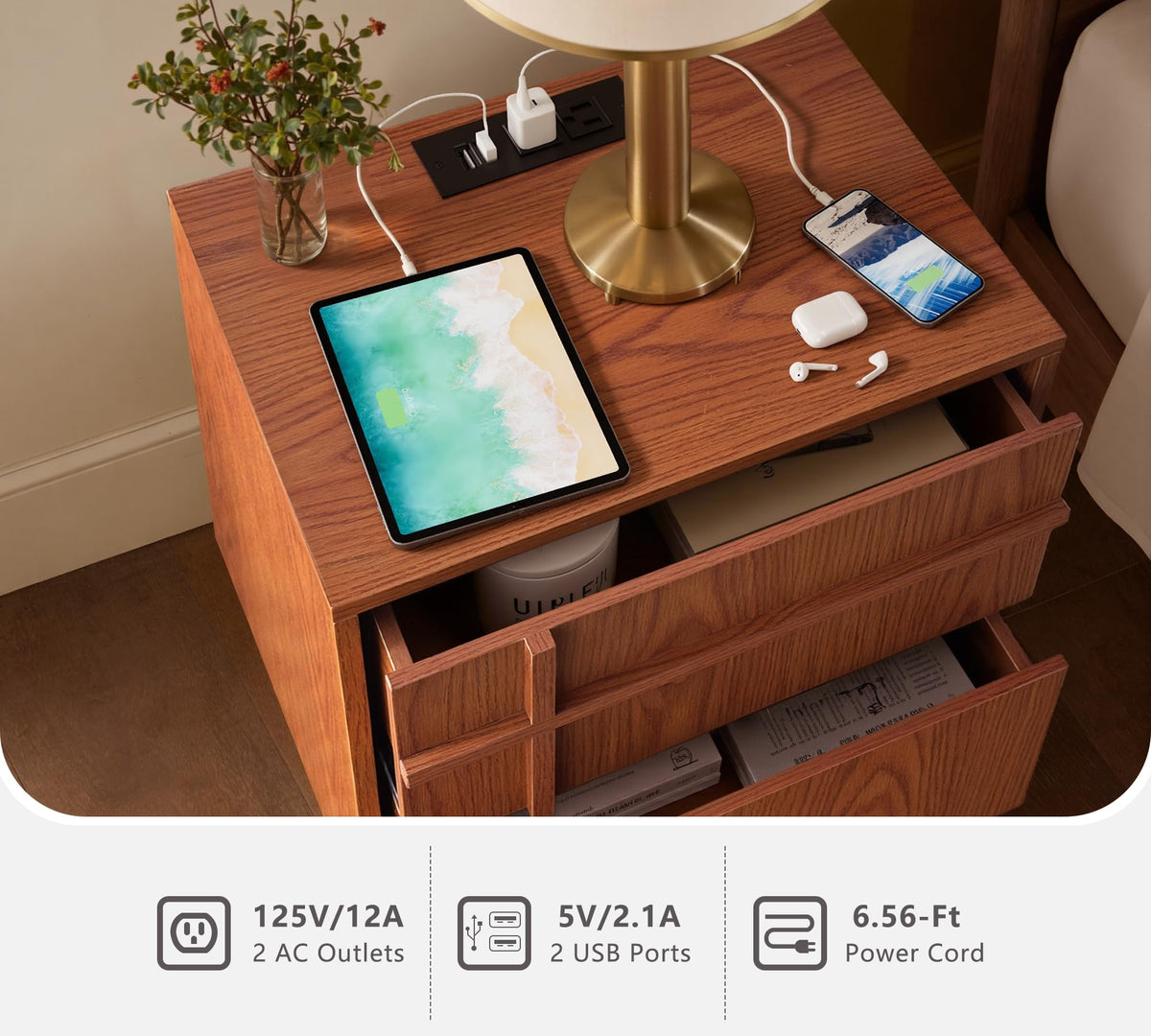 Mid Century Modern Nightstand V76879