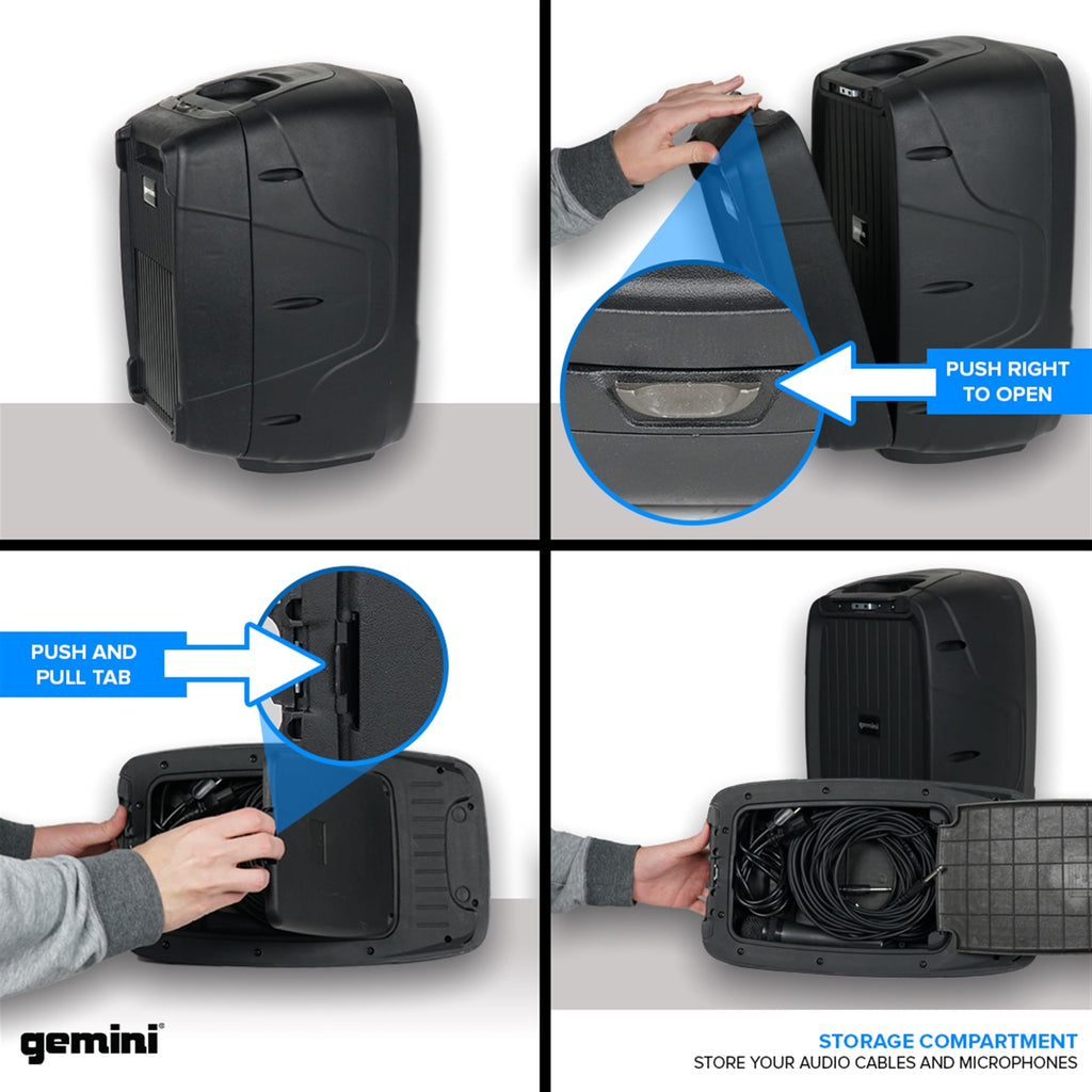 Portable PA System with Dual 10" Speakers R489
