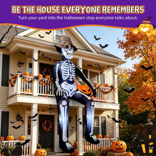 10FT Halloween Inflatable Skeleton S35394