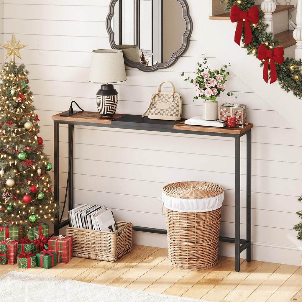 Narrow Console Table with Power Outlets W456078