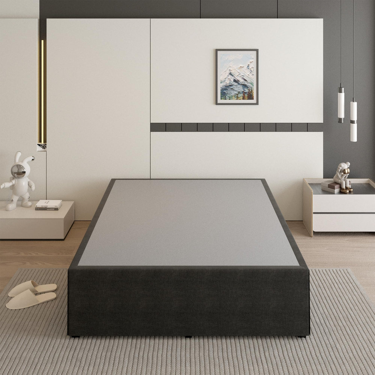 18 Inch Queen Size Metal Bed Frame C361644