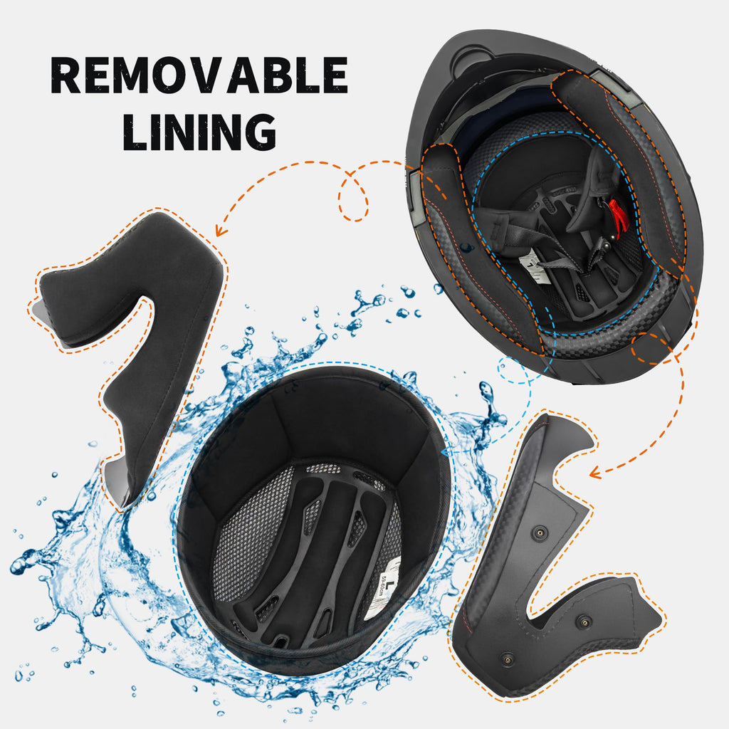 Flip-Up Full Face Motorcycle Helmet S268