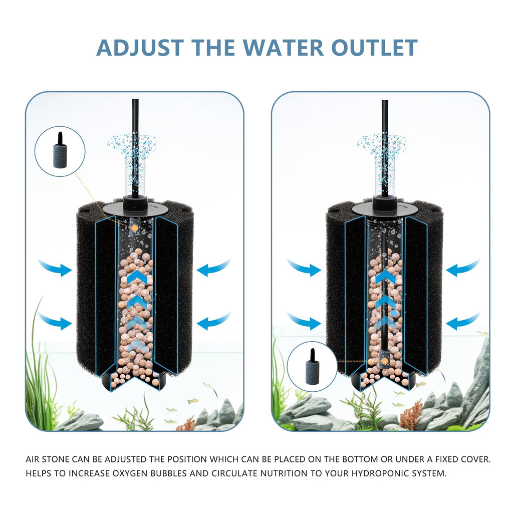 150 Gal Aquarium Sponge Filter with Air Stone G151