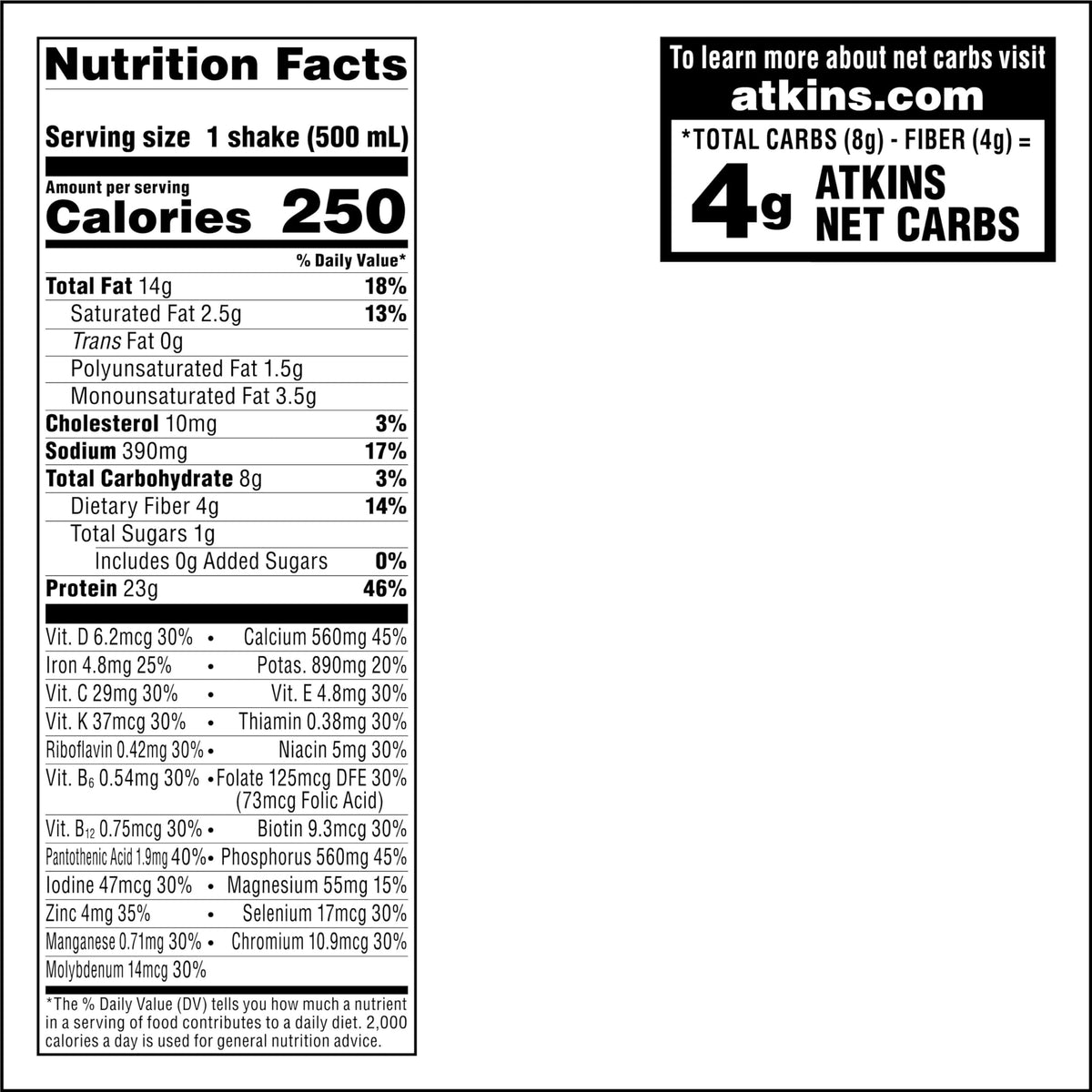 Creamy Chocolate Protein Shake, 23g Protein, 12 Count Q858656
