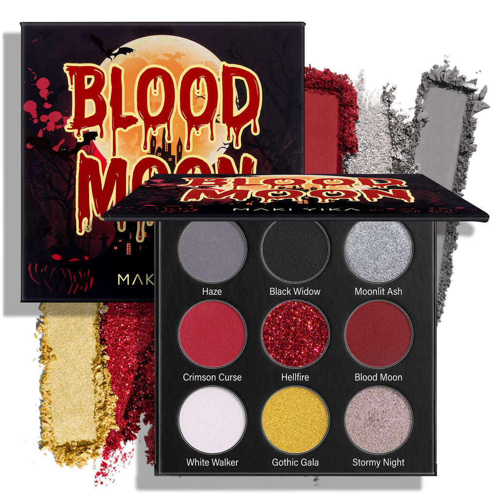 Black Red Grey Eyeshadow Palette E3210