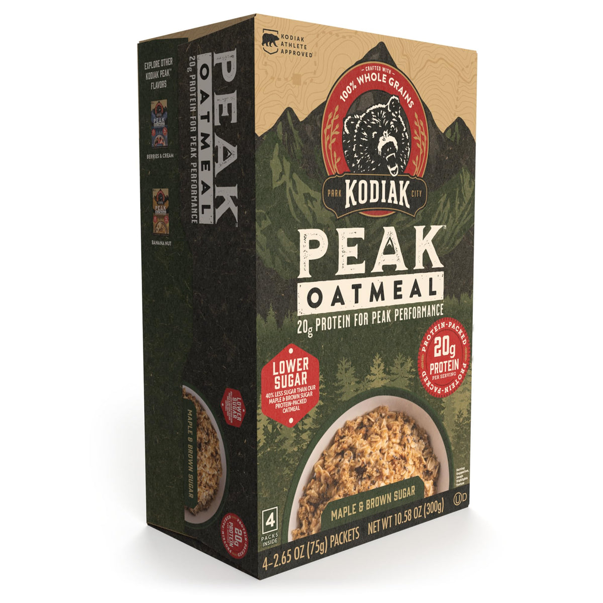 Instant Oatmeal, Maple Brown Sugar, High Protein, 6pk Y440