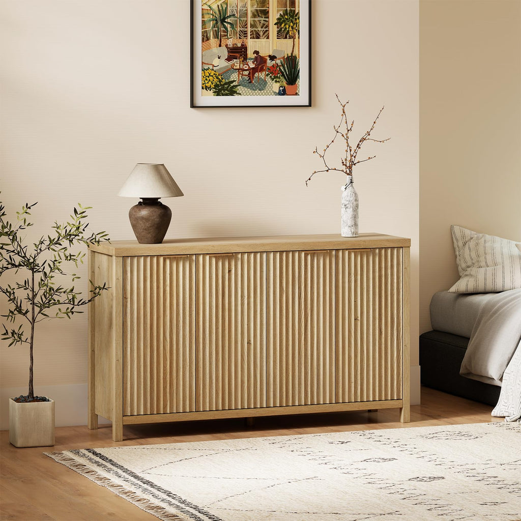 56" Golden Oak Buffet Cabinet G622085