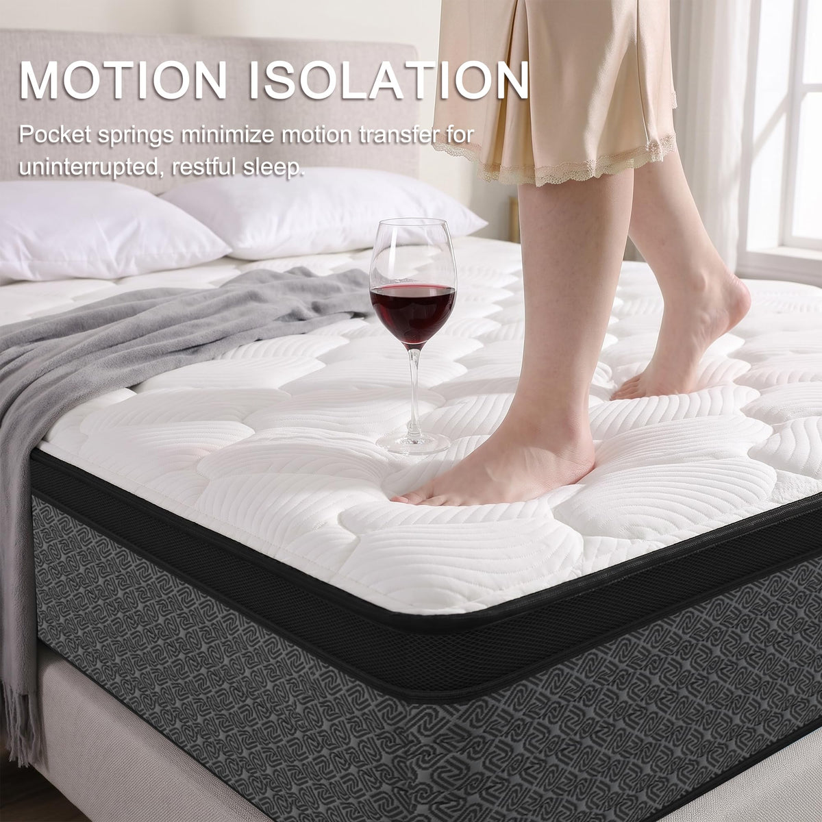 Full Size 12" Hybrid Memory Foam Mattress R6833