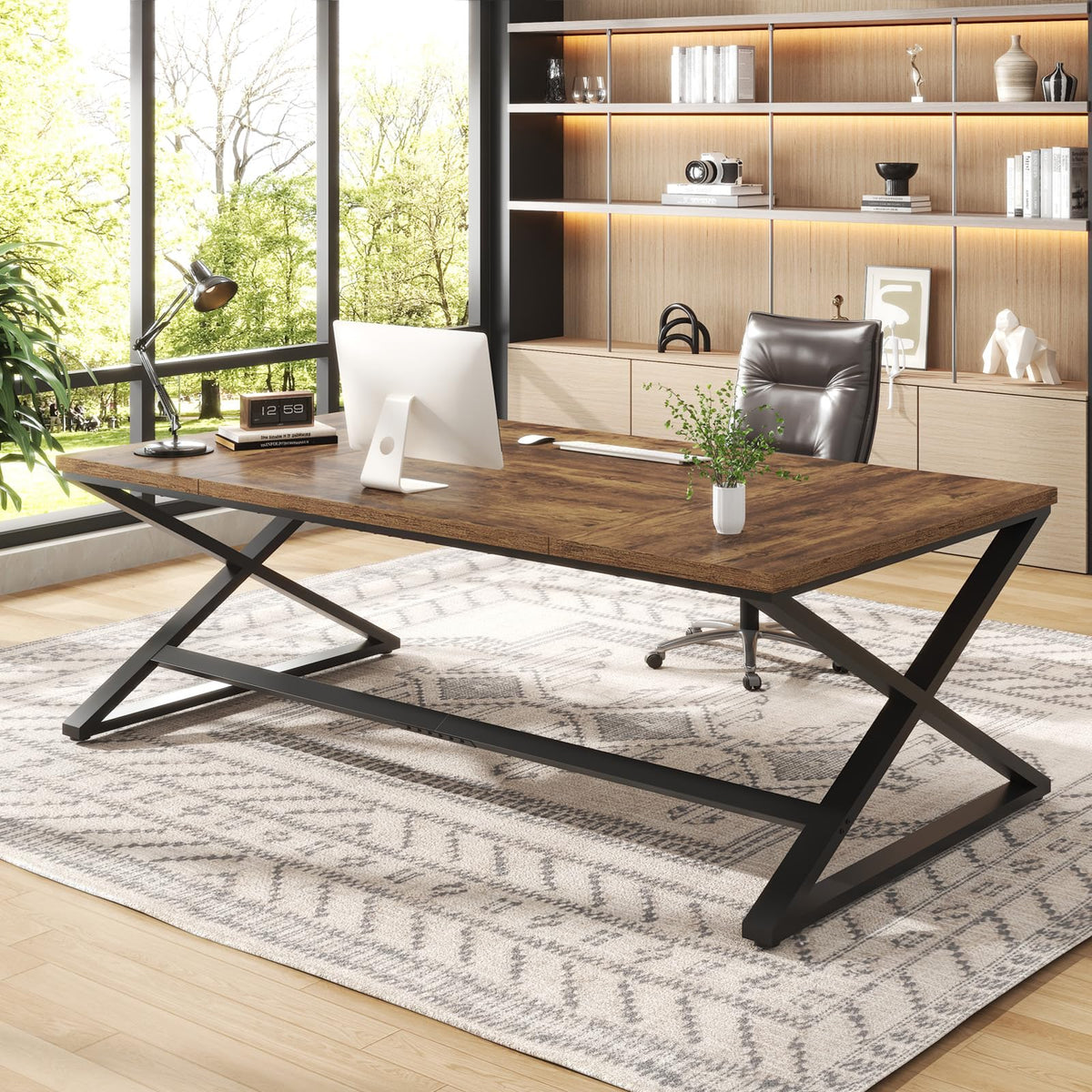 78.7" Extra Long Computer Desk B153886