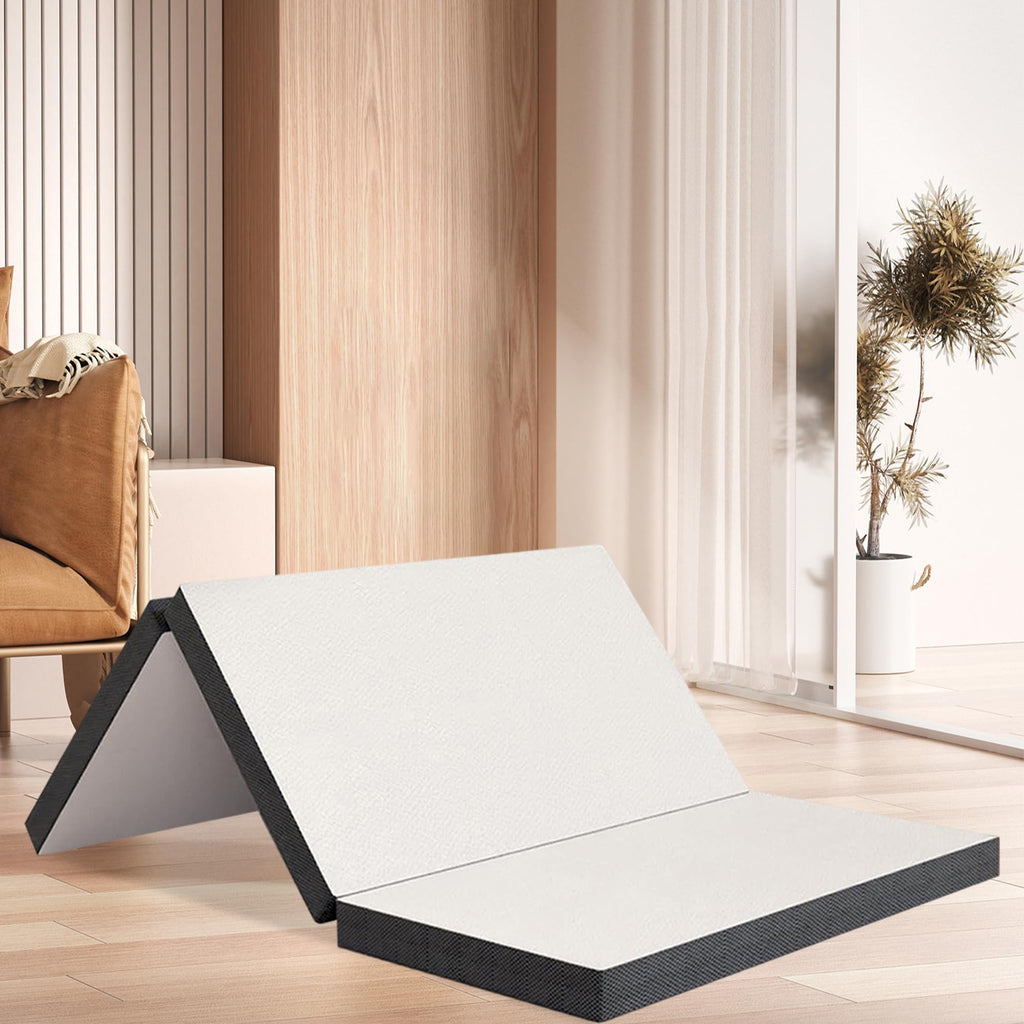 Memory Foam Folding Mattress Full 3 Inch Trifold with Washable Cover E907