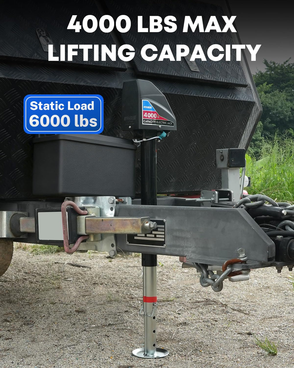 Electric Trailer Jack 4000lbs A-Frame Z1605