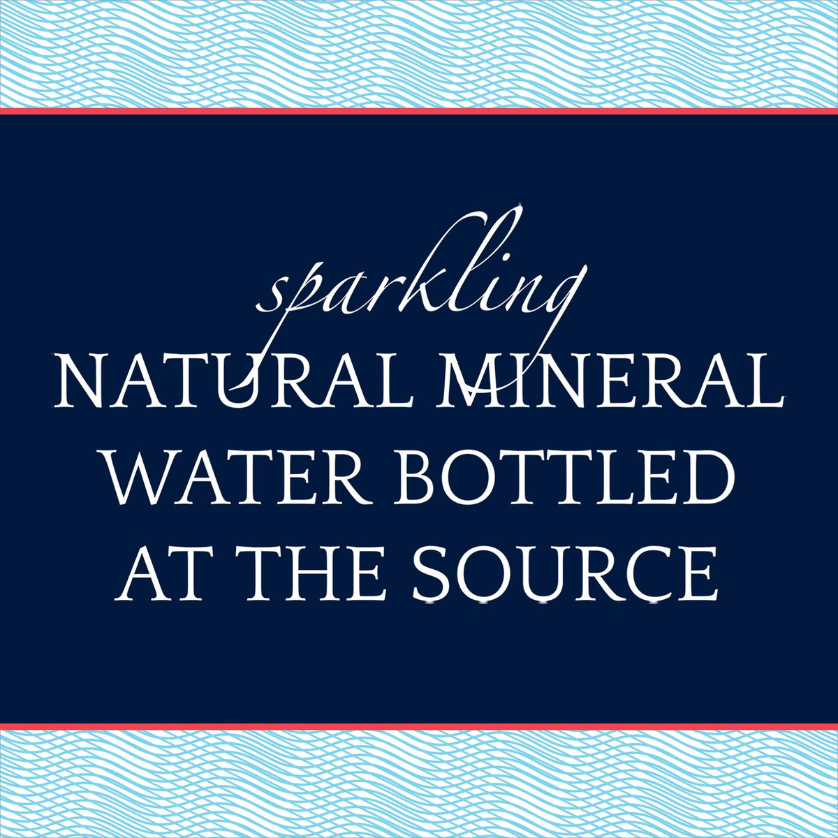 Sparkling Natural Mineral Water 8.45 fl oz Glass Bottle 24 Count V881851