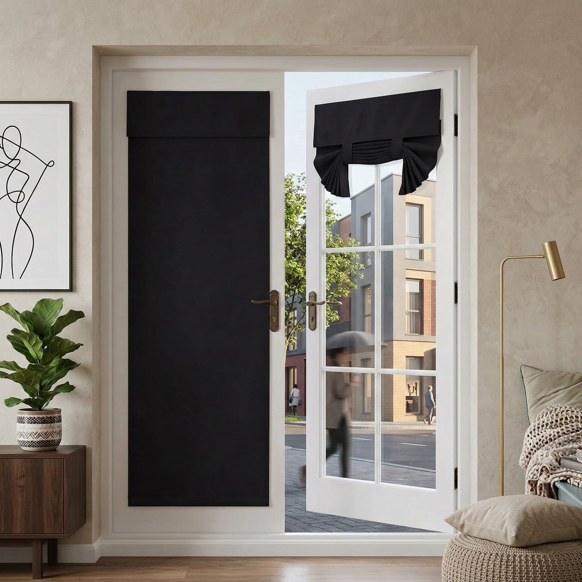 Blackout French Door Curtains Y2100