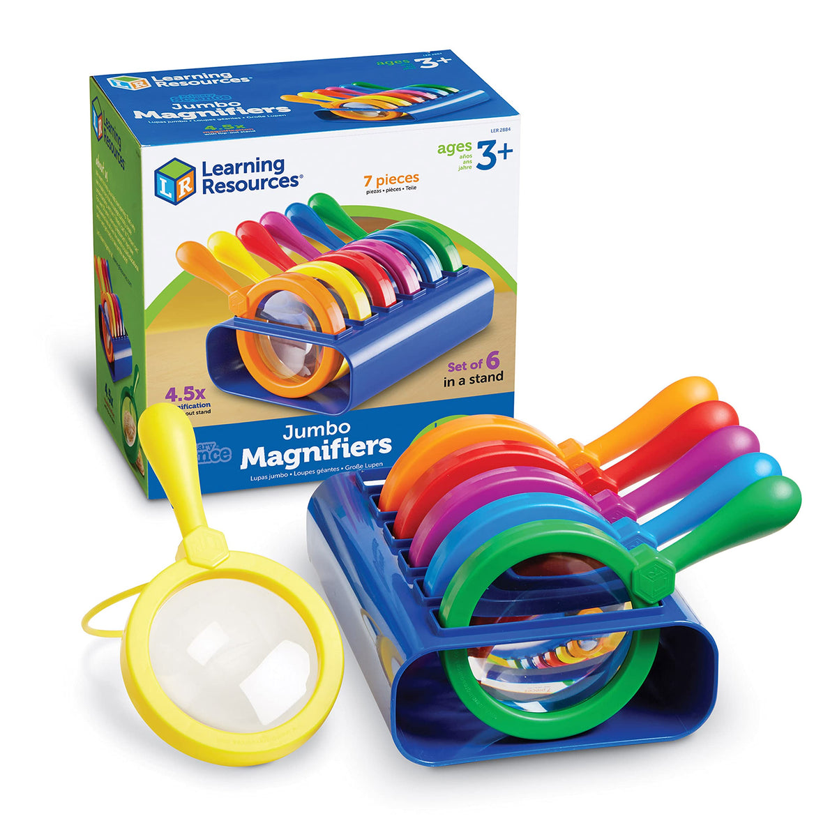 Jumbo Magnifiers with Stand 6 Pieces G90607
