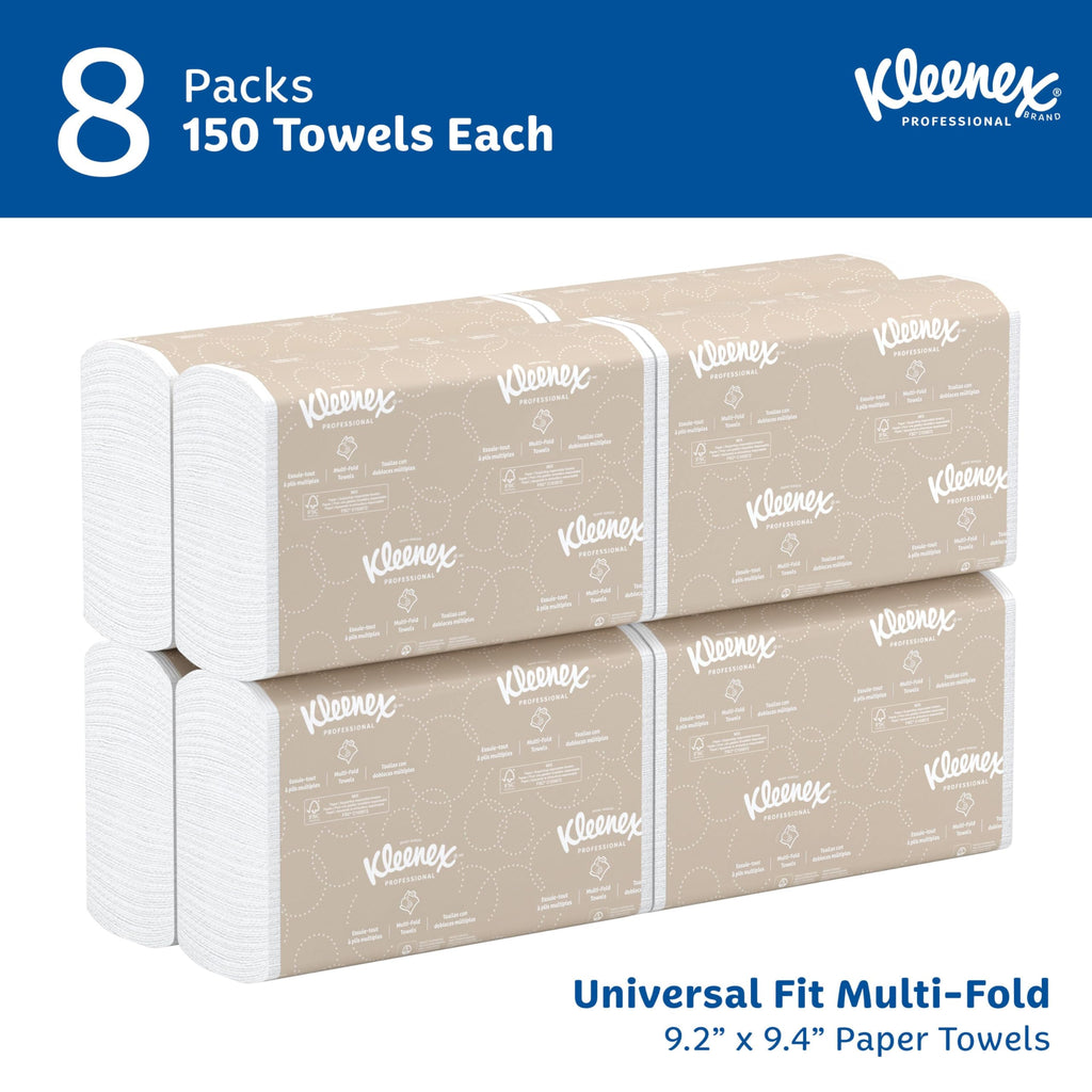 Multifold Paper Towels, 8 x 150 Sheets J12034