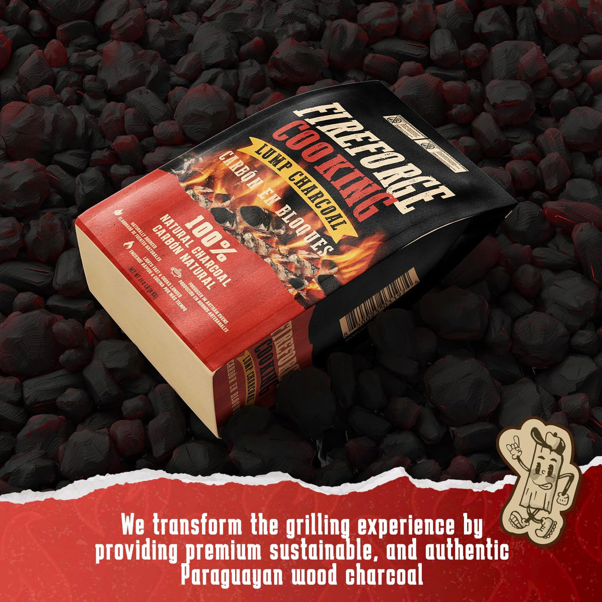 Wood Lump Charcoal 8kg K360