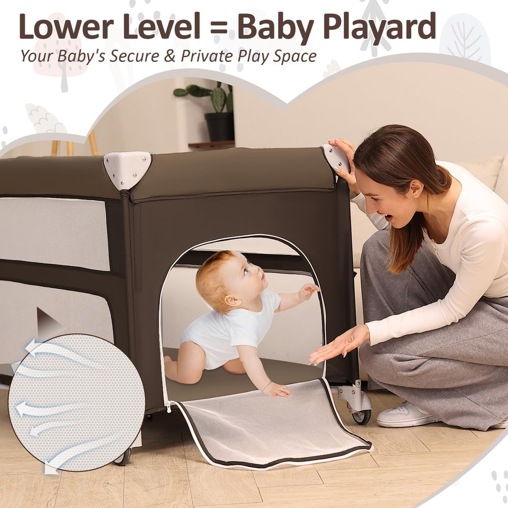 5-in-1 Baby Bassinet Bedside Sleeper M80698