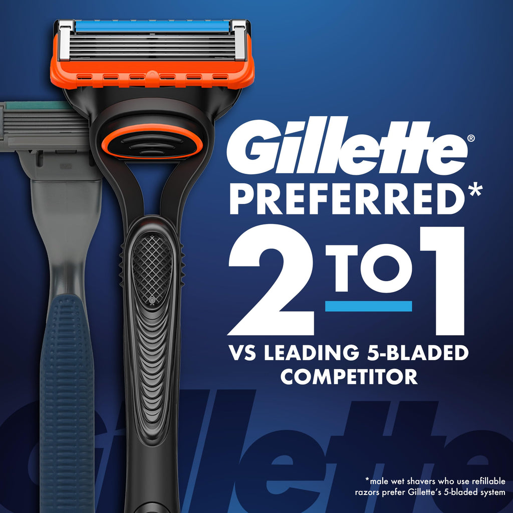 5-Blade Razor Blade Refills with Precision Trimmer, 10 Count E9454